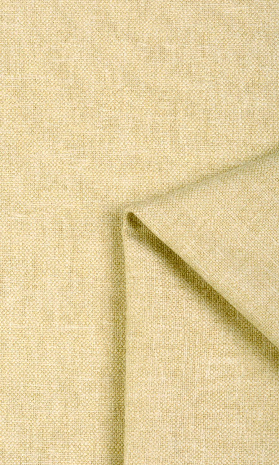 Linen Blend Fabric Sample for Roman Blinds & Shades (Pale Yellow)