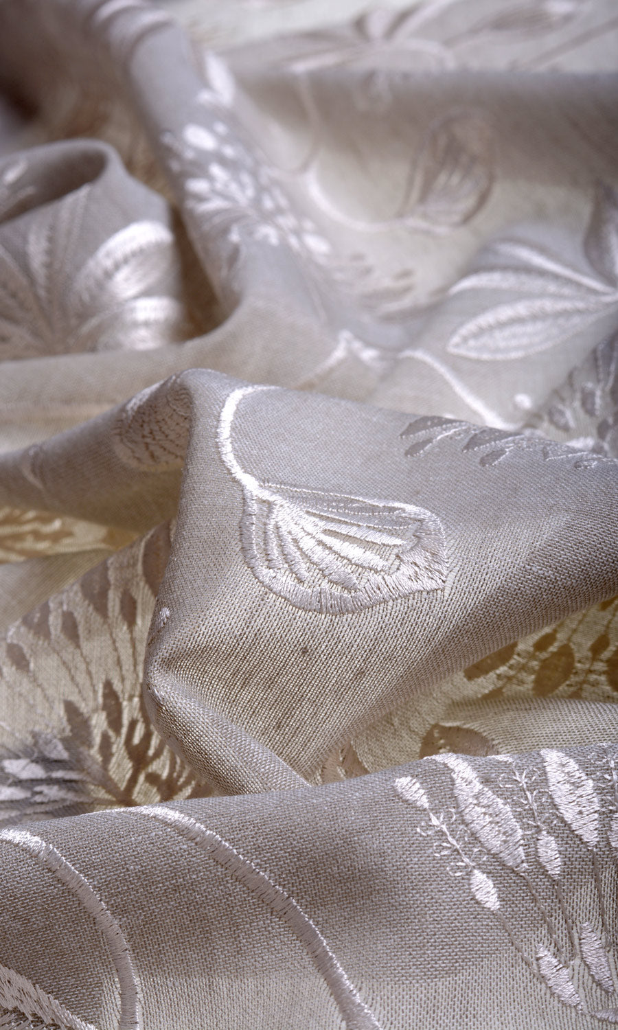 Semi Sheer Made-to-Measure Roman Blinds (Warm Gray/ White)