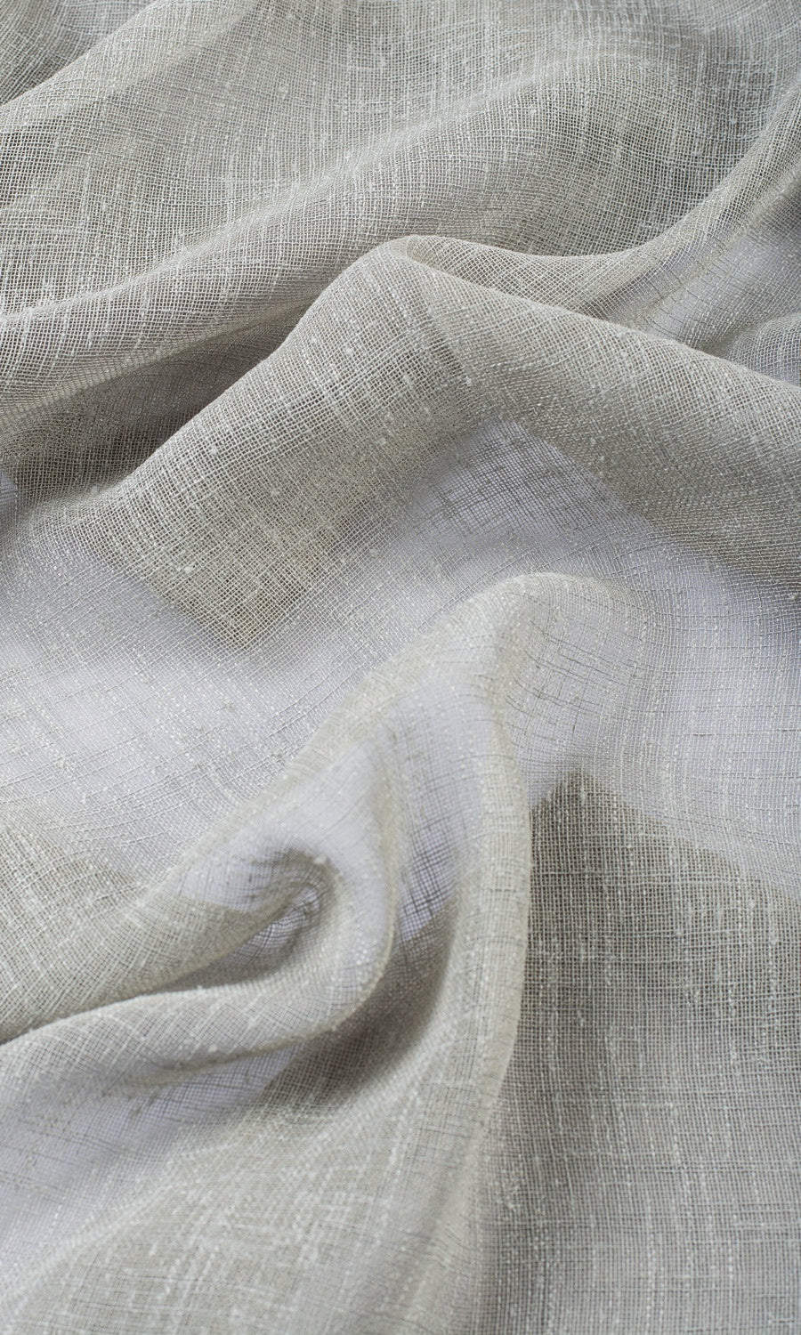 Textured Sheer Made-to-Measure Roman Blinds (Dove Grey)