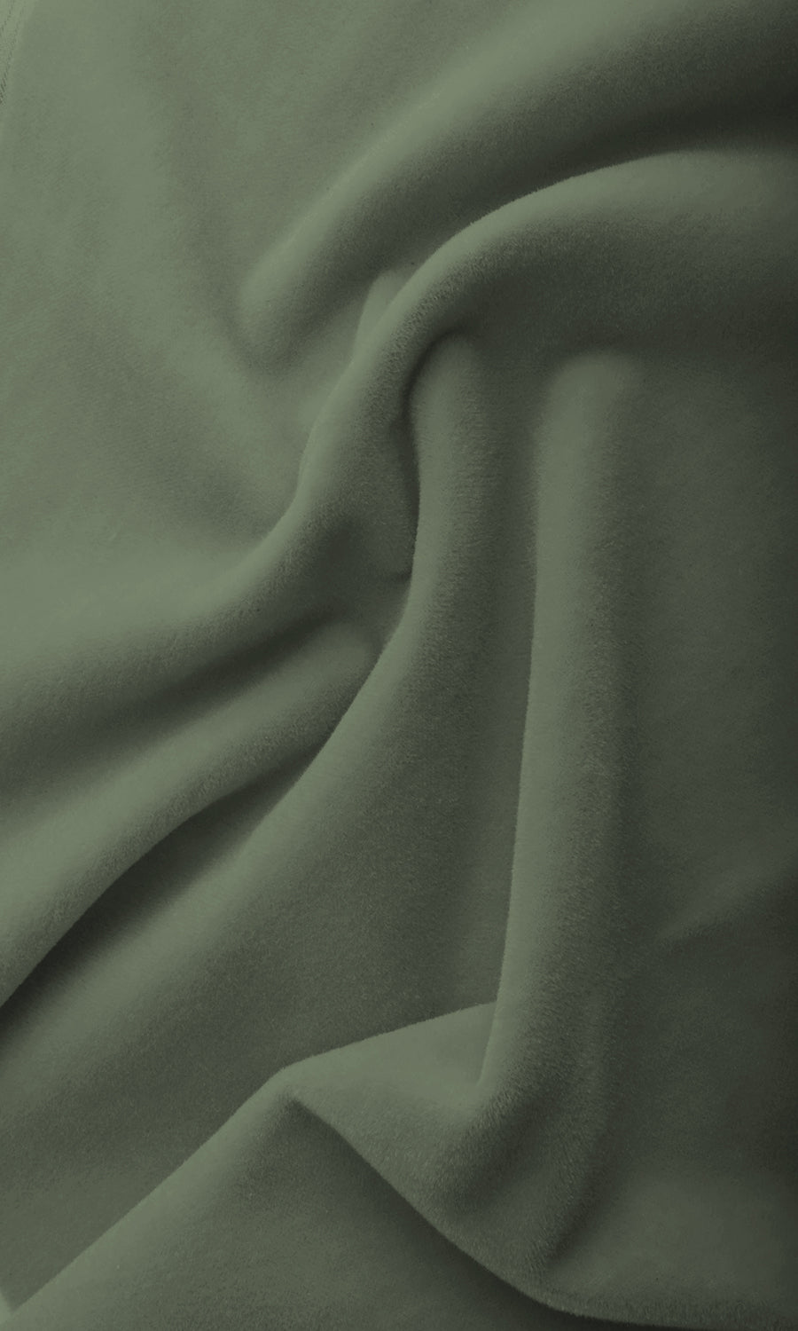 Velvet Flat, Plain, Fake, Faux, European Relaxed Roman Blinds (Green)
