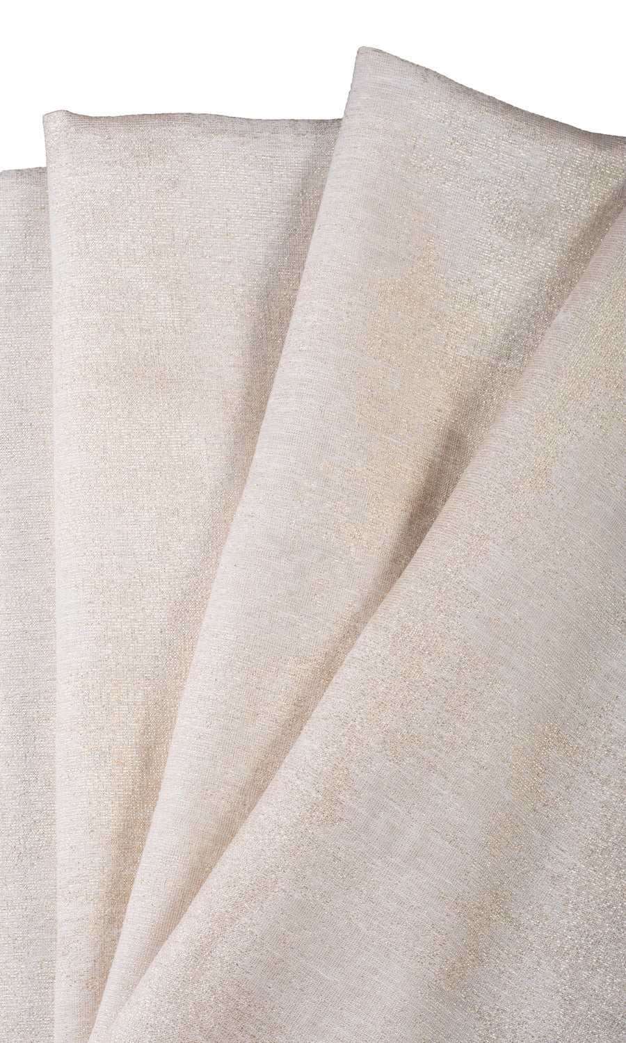 Textured Free Fabric Material Sample (Ivory/ Golden)