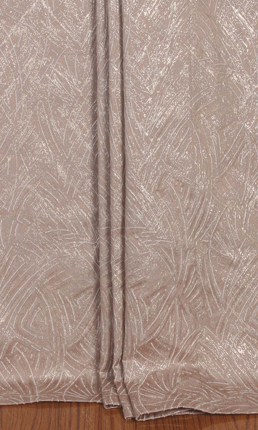 Self-Patterned Poly-Cotton Home Textile Fabric Material By the Metre (Blush Pink)