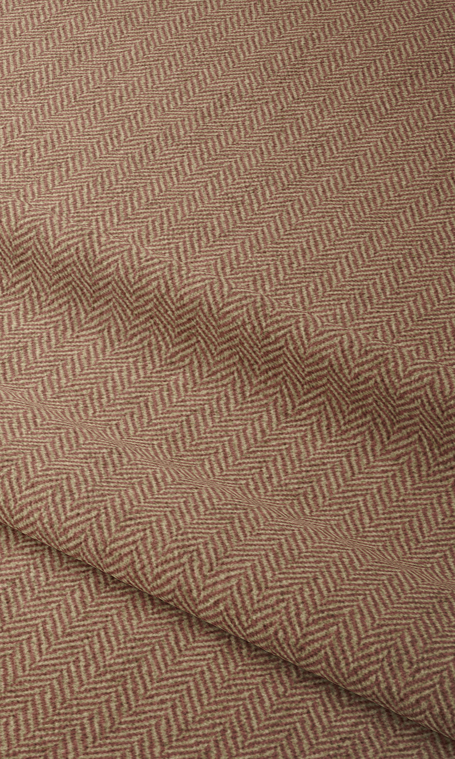 Herringbone Textured Flat, Plain, Fake, Faux, European Relaxed Roman Blinds (Orange)