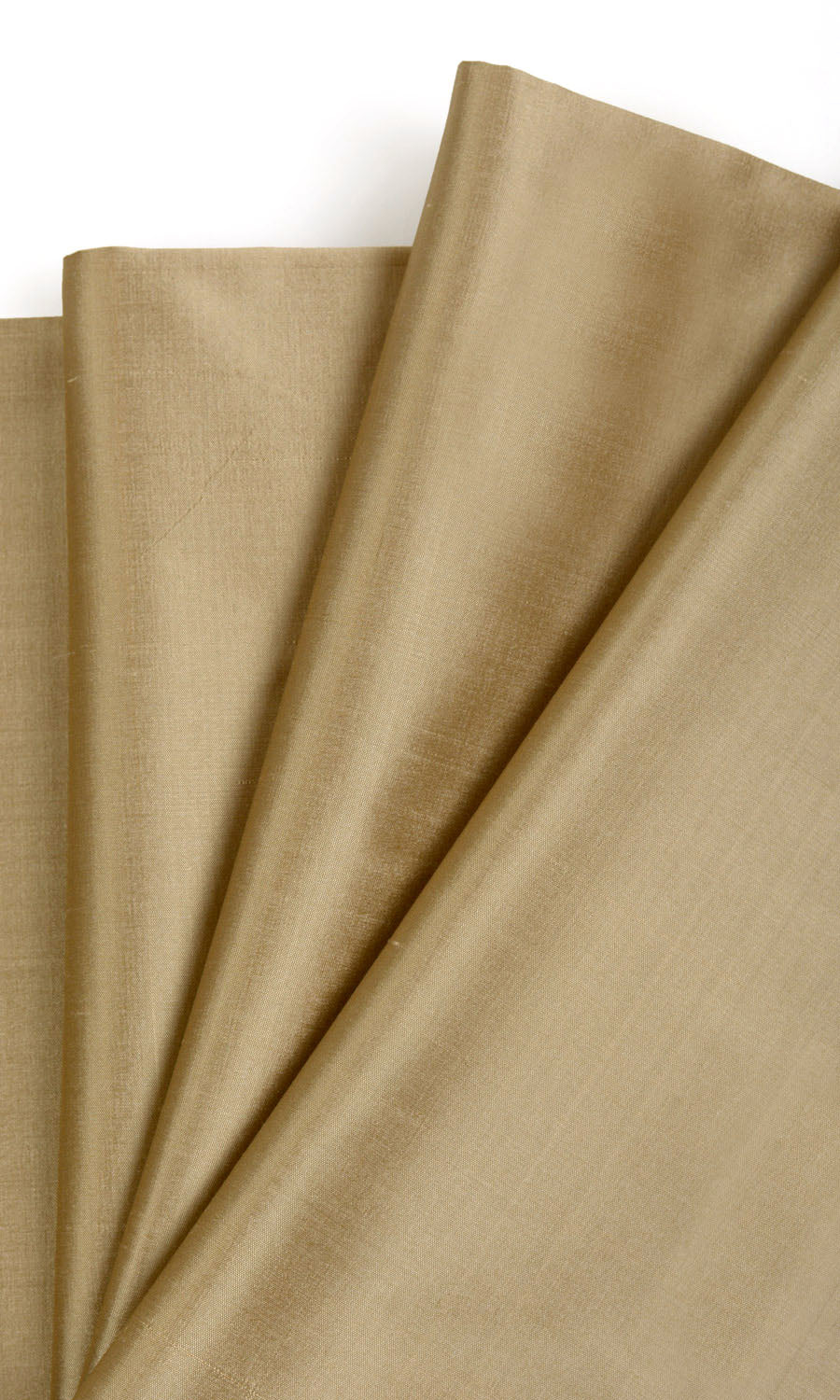 Shantung Silk Fabric Material By the Metre (Golden Beige/ Ochre Yellow)
