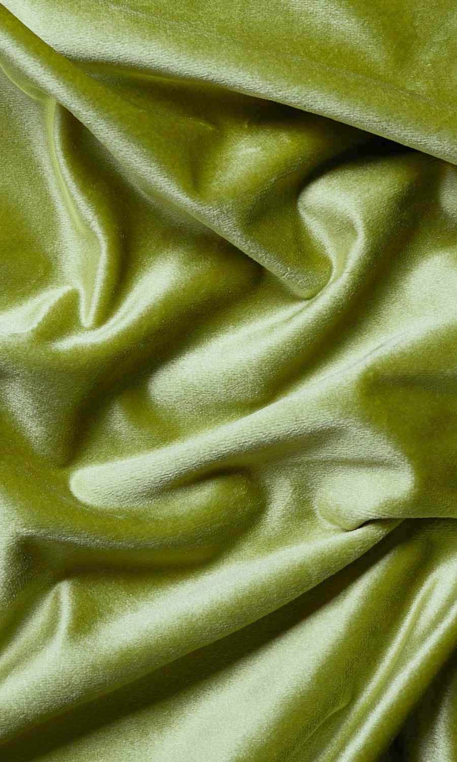 Velvet Window Treatments Fabric Sample (Green)