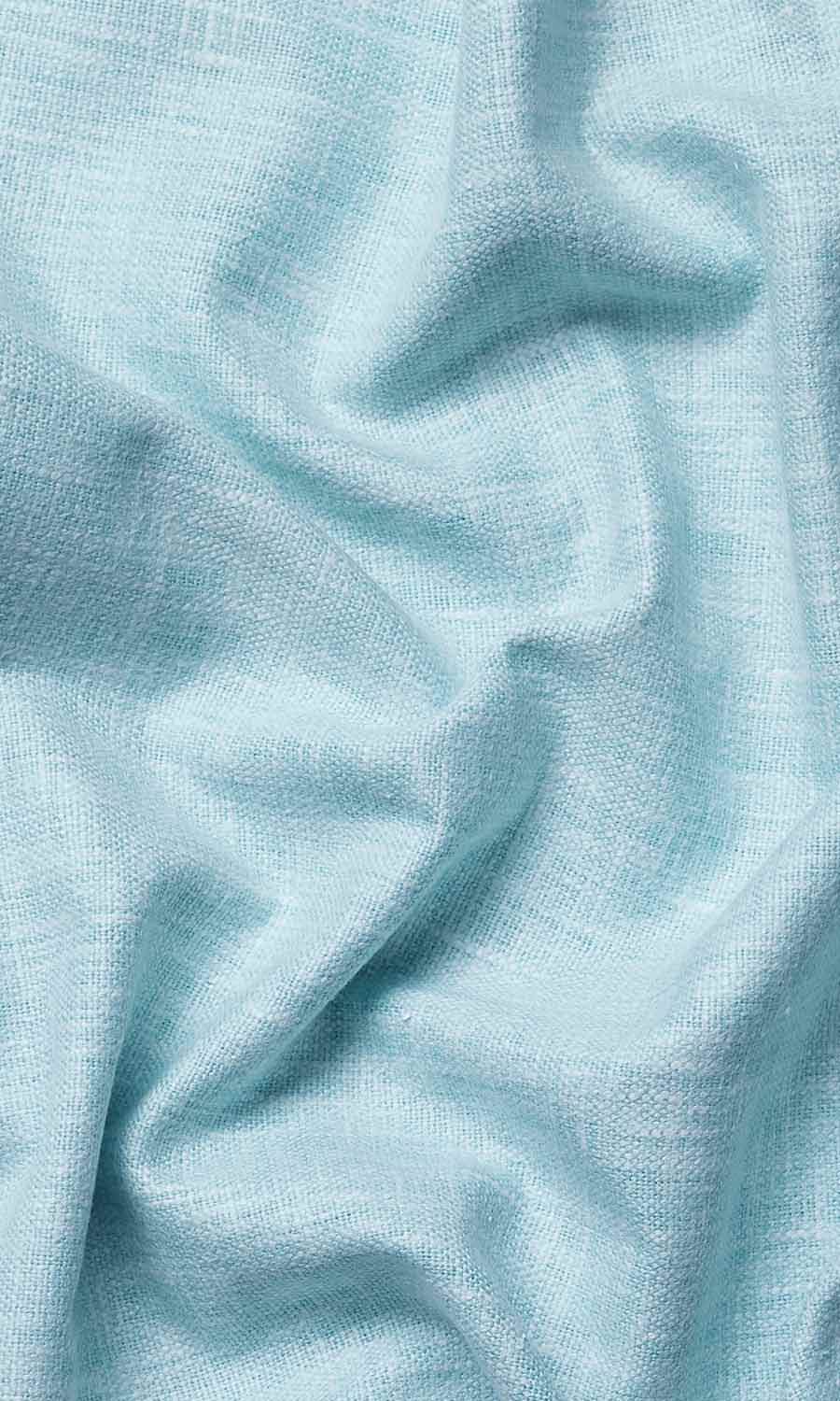 Cotton Blend Window Treatments Fabric Sample (Light Blue)