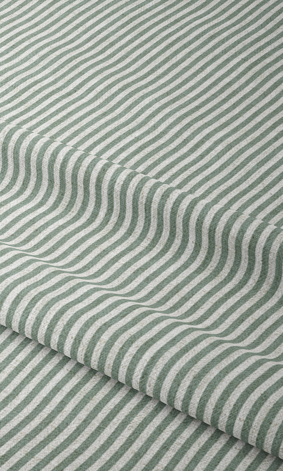Striped Print Window Treatments Fabric Sample (Duck Egg Blue)