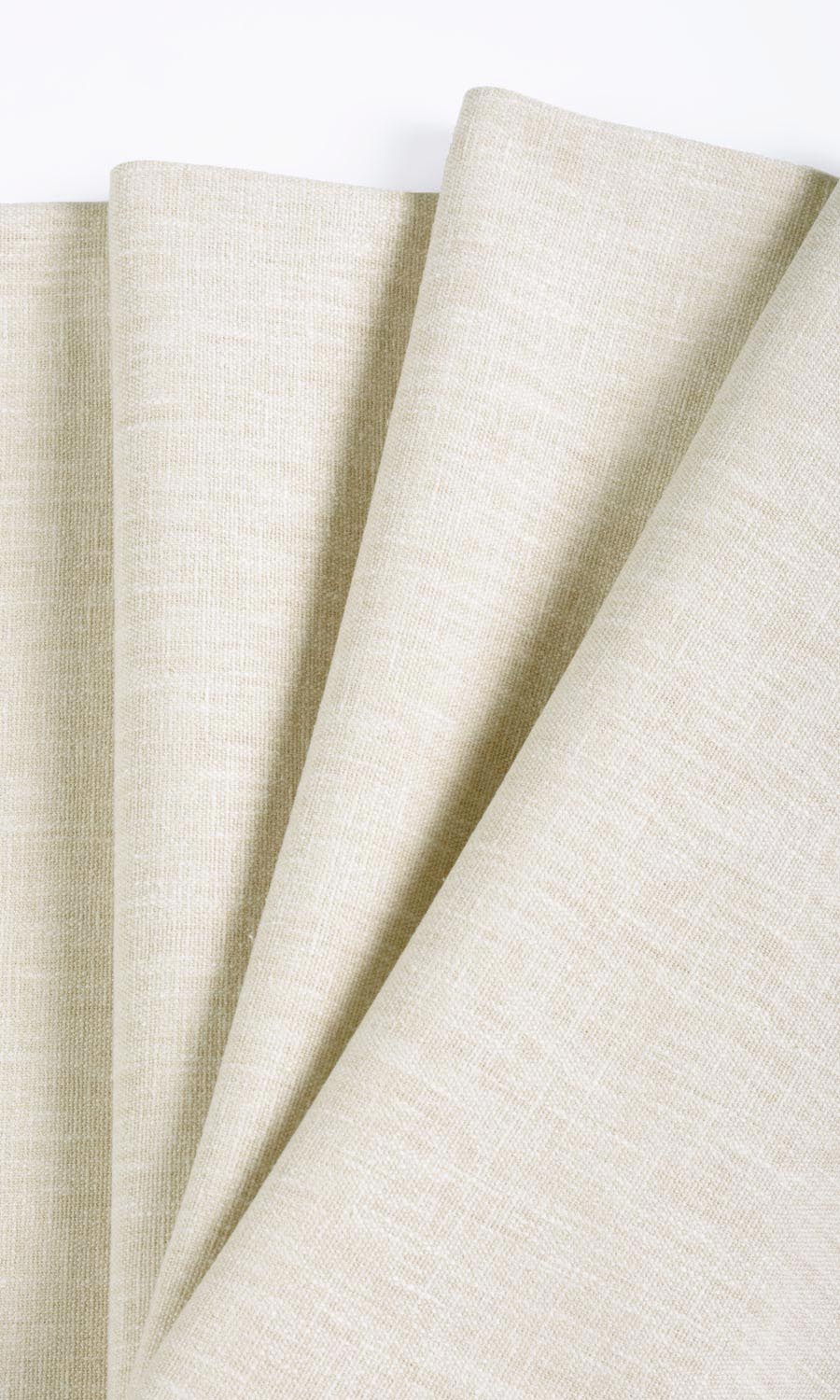 Plain Window Treatments Fabric Sample (Warm Ivory/ Pale Beige)