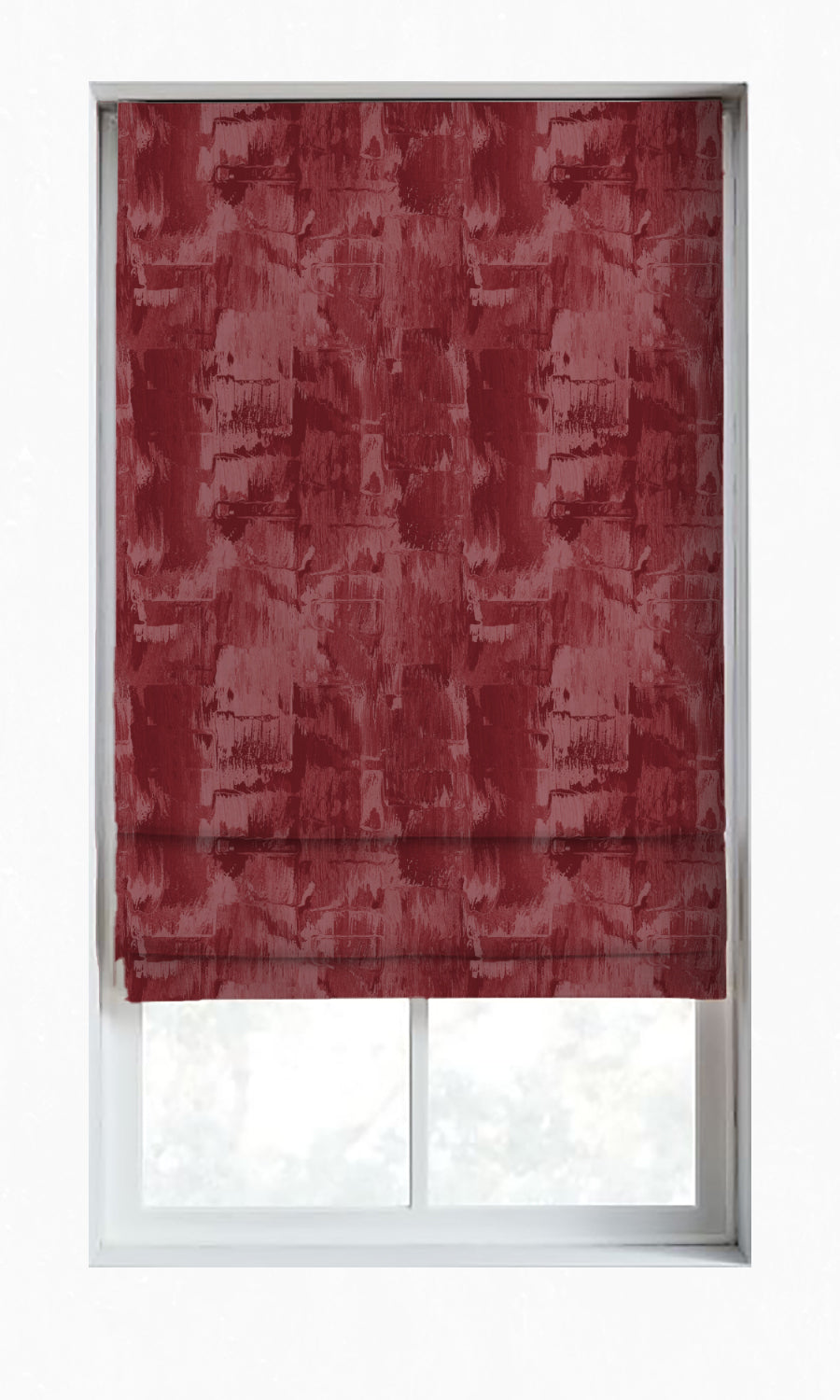 Dimout Striped Home Décor Fabric Sample (Red)