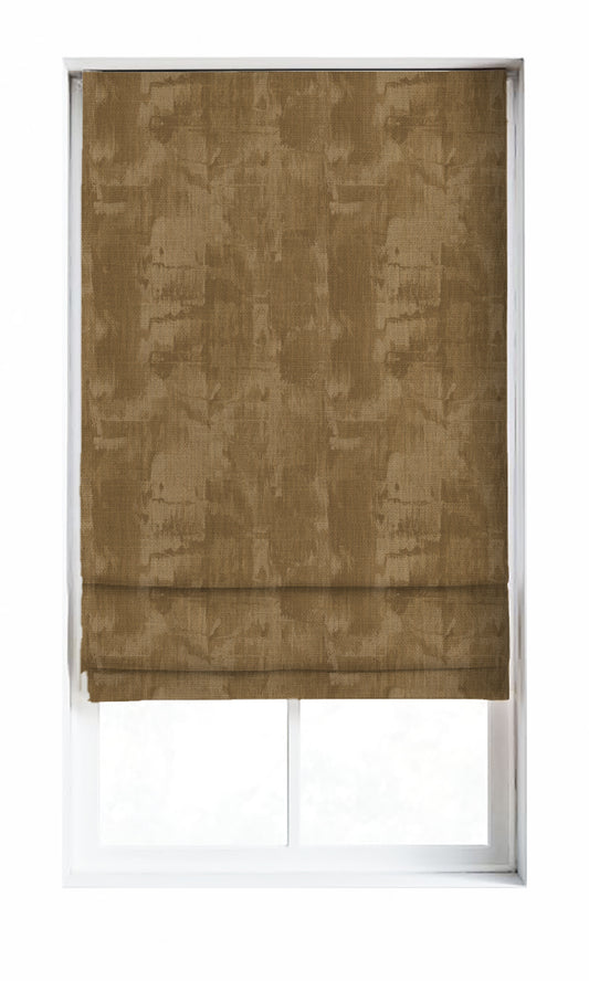 Watercolor Effect Striped Home Décor Fabric By the Metre (Brown/ Beige)