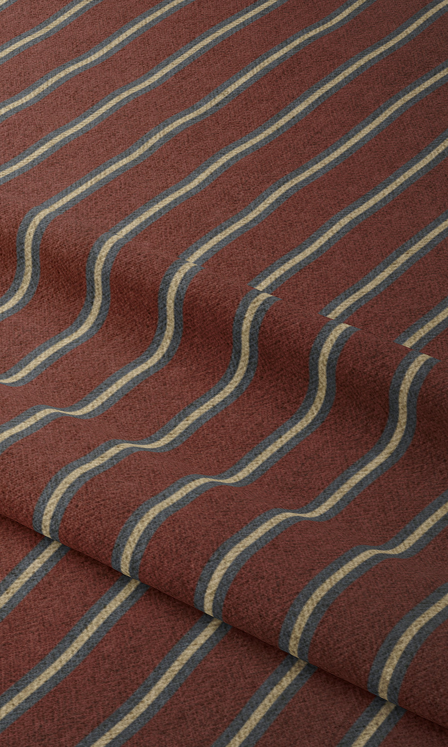 Striped Fabric Blinds (Red & Grey) Extra Long Short Wide