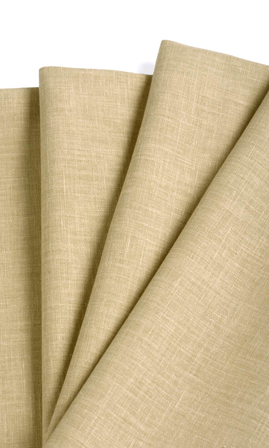 Linen Texture Window Treatments Fabric Sample (Wheat Beige)