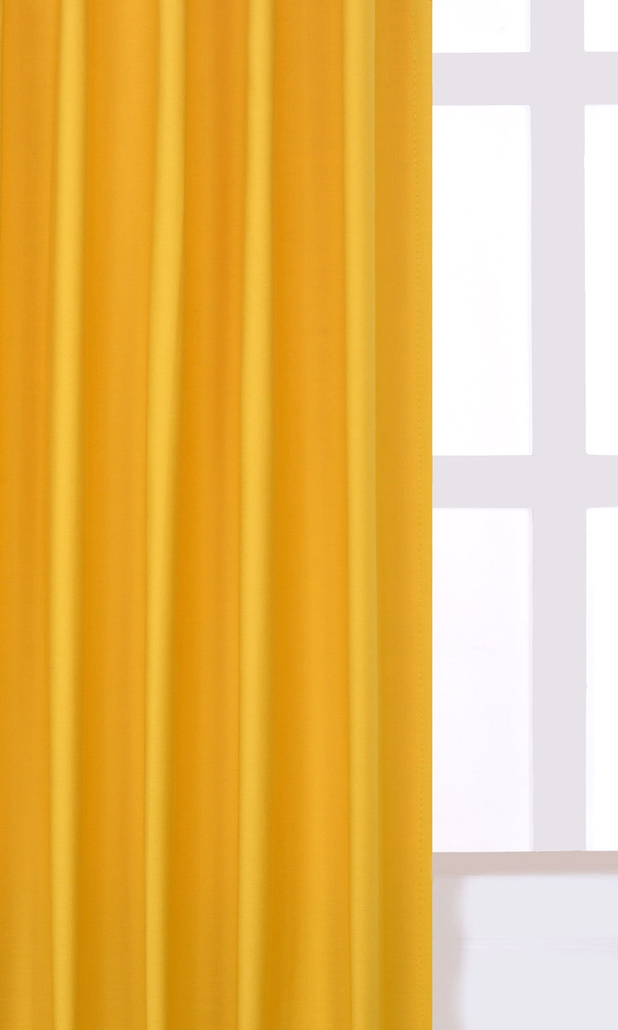 Solid Textured Made-to-Measure Roman Blinds (Yellow)