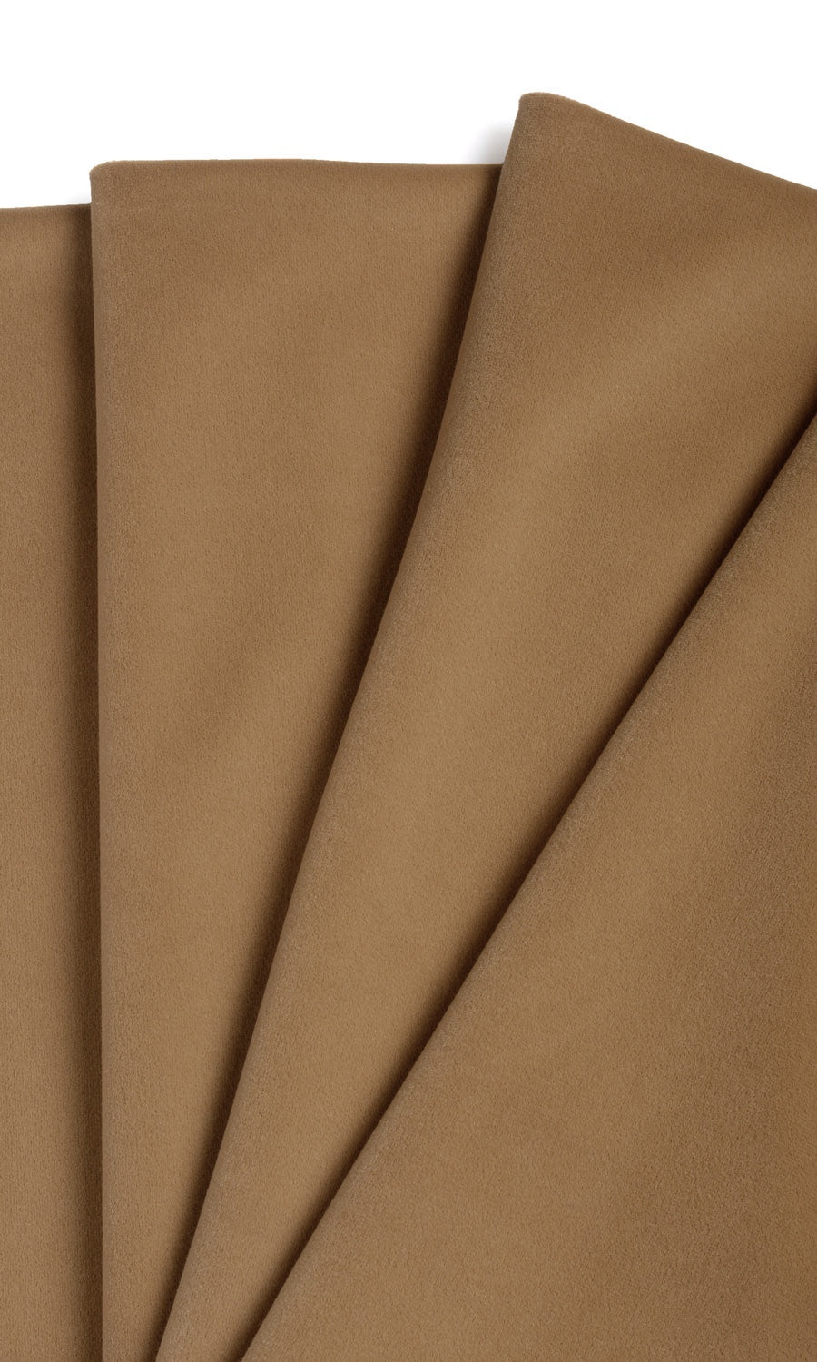 Velvet Window Treatments Fabric Sample (Burnt Orange/ Brown)