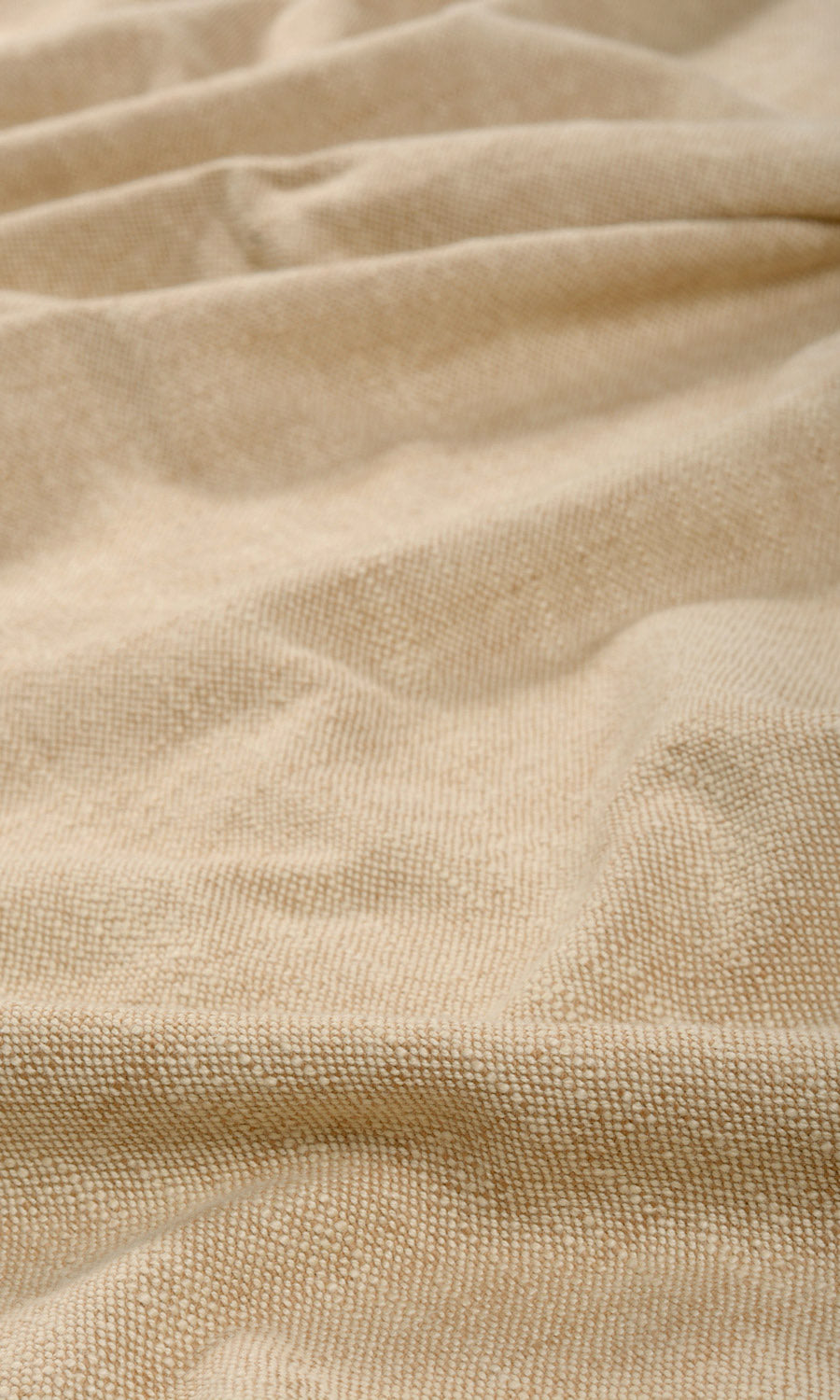 Plain Cotton Fabric Sample for Roman Blinds & Shades (Pale Beige/ Tan Brown)