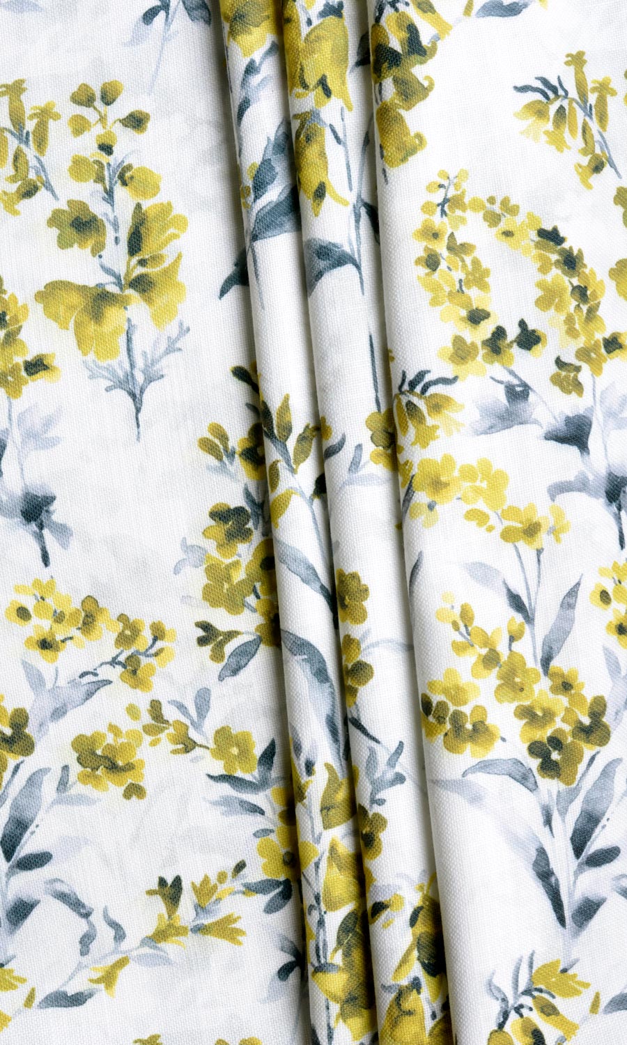 Floral Print Roman Blinds & Window Shades (Yellow/ Gray)