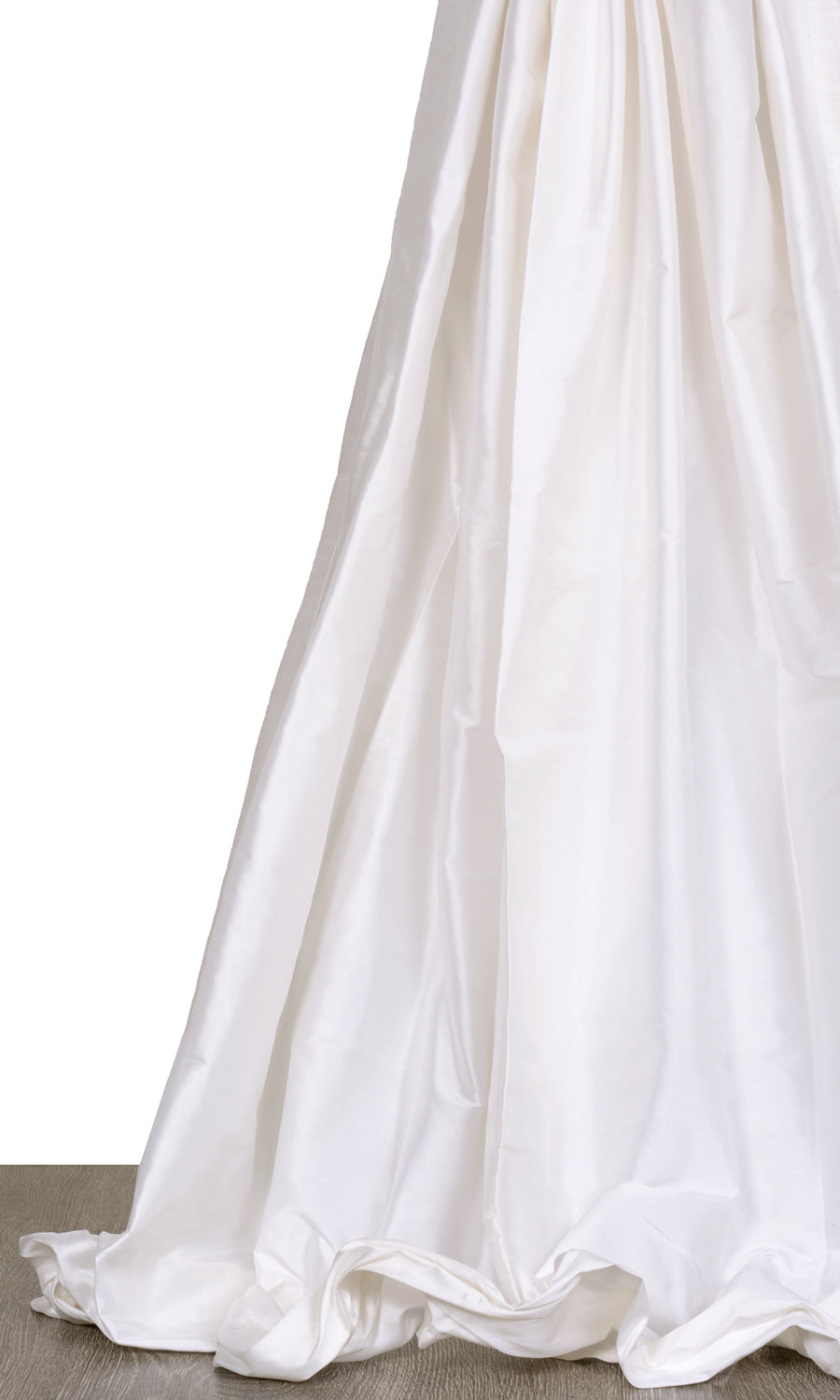 Shantung Silk Fabric Blinds (White) for Living, Bedroom, Kitchen, Bathroom