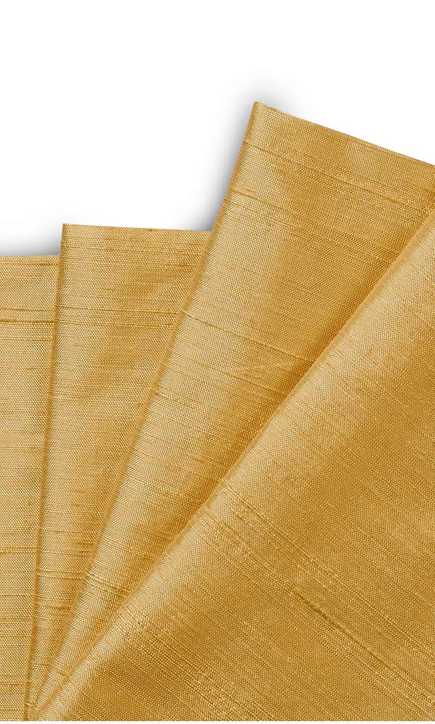 Pure Silk Roman Shades (Golden Yellow) for Living, Bedroom, Kitchen, Bathroom