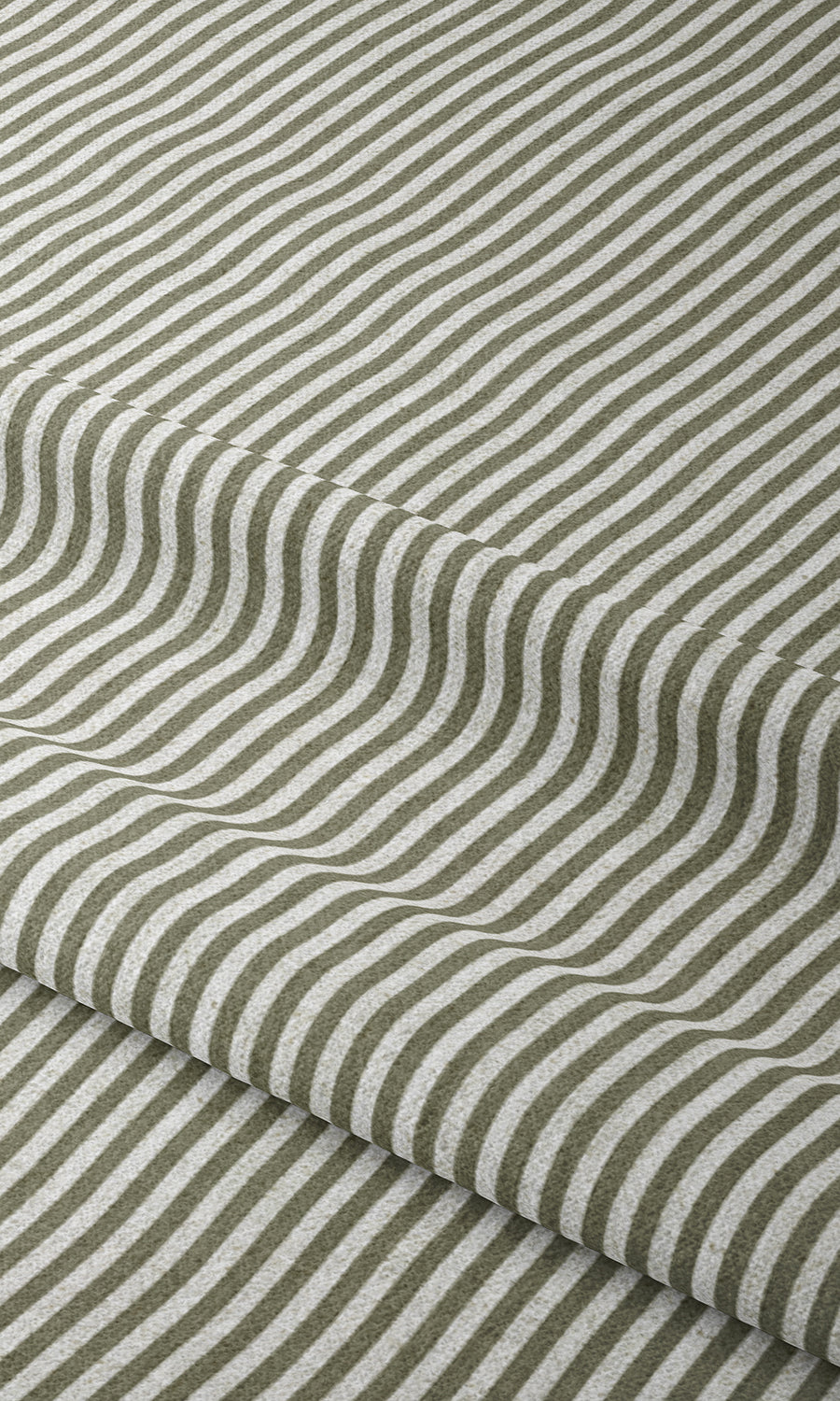 Striped Blinds (Olive Green/ White) for Living, Bedroom, Kitchen, Bathroom