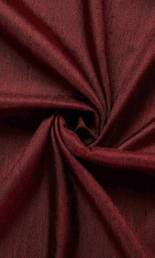 Faux Silk Home Décor Fabric Sample (Burgundy)