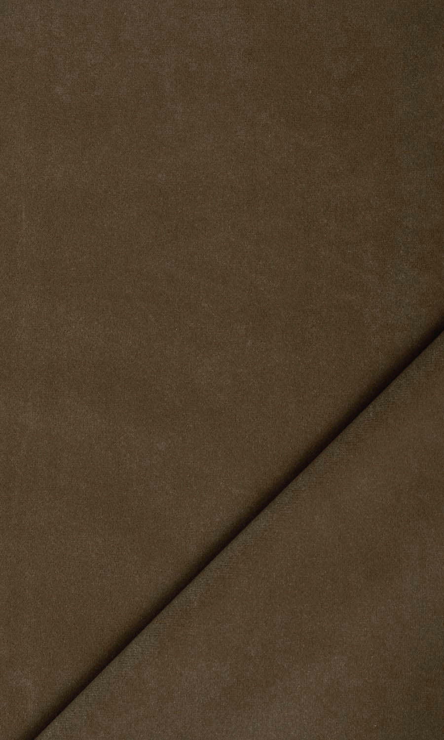 Velvet Home Textile Fabric Material Sample (Mocha Brown)