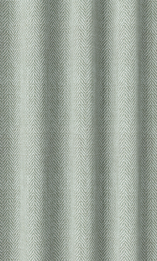 Herringbone Print Home Décor Fabric Sample (Egg Blue/ White)