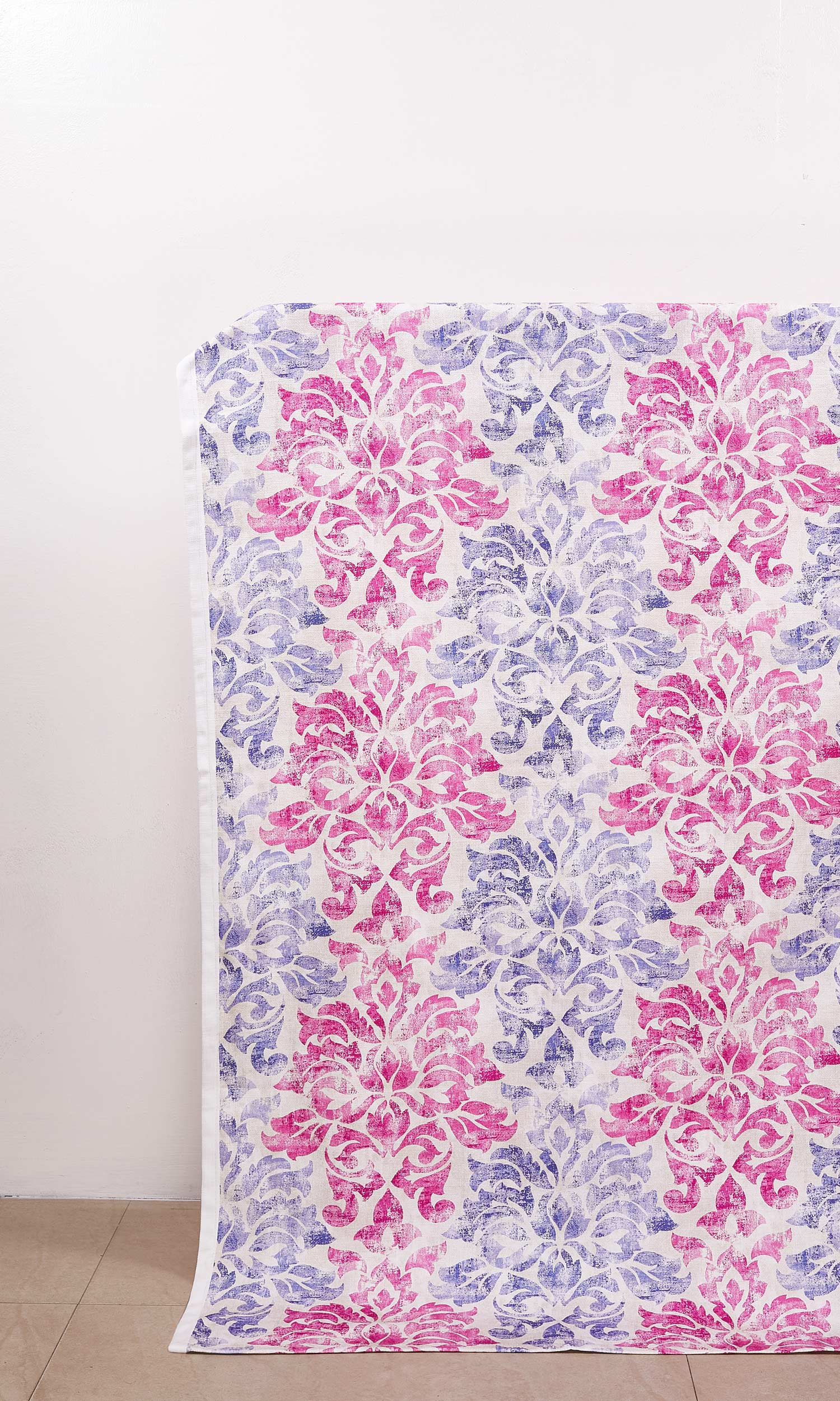 Printed Home Décor Fabric Sample (Fuchsia Pink/ Purple)
