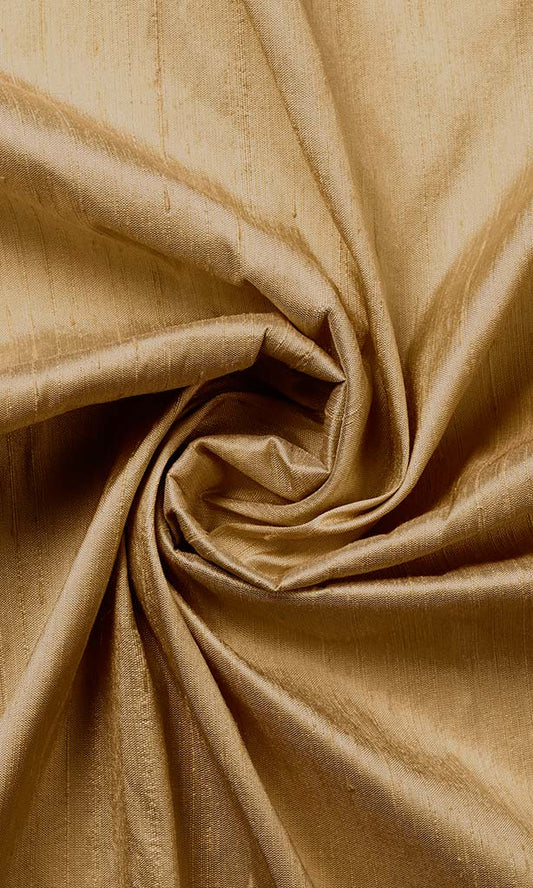 Pure Silk Roman Shades (Golden Brown)