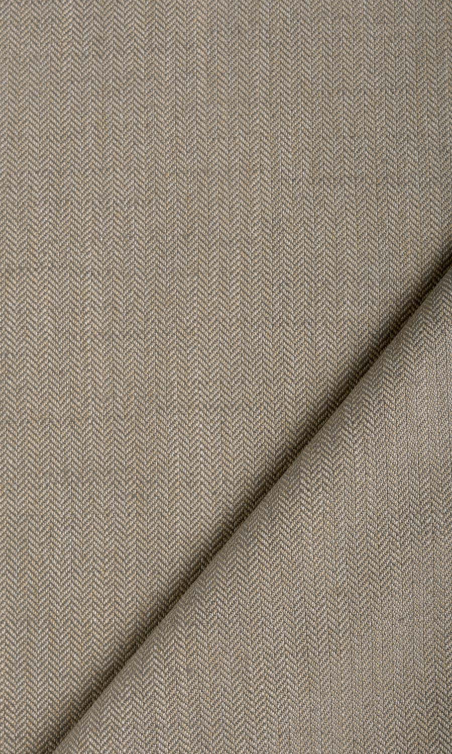 Herringbone Textured Home Textile Fabric Material By the Metre (Mocha Brown)