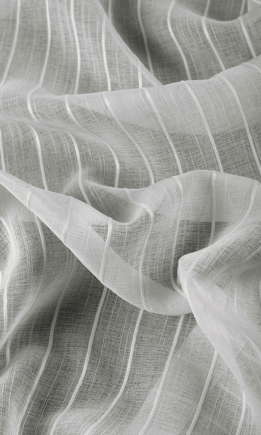 Striped Sheer Made-to-Measure Roman Blinds (Grey)