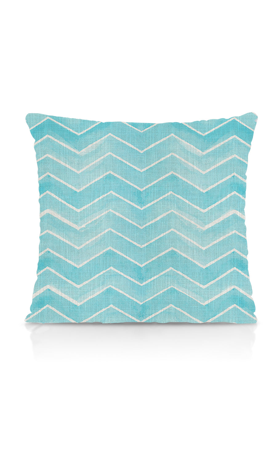 Chevron Print Flat, Plain, Fake, Faux, European Relaxed Roman Blinds (Eggshell White/ Blue)