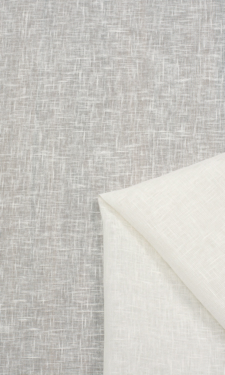 Linen-Texture Semi-Sheer Home Textile Fabric Material By the Metre (Milky White)