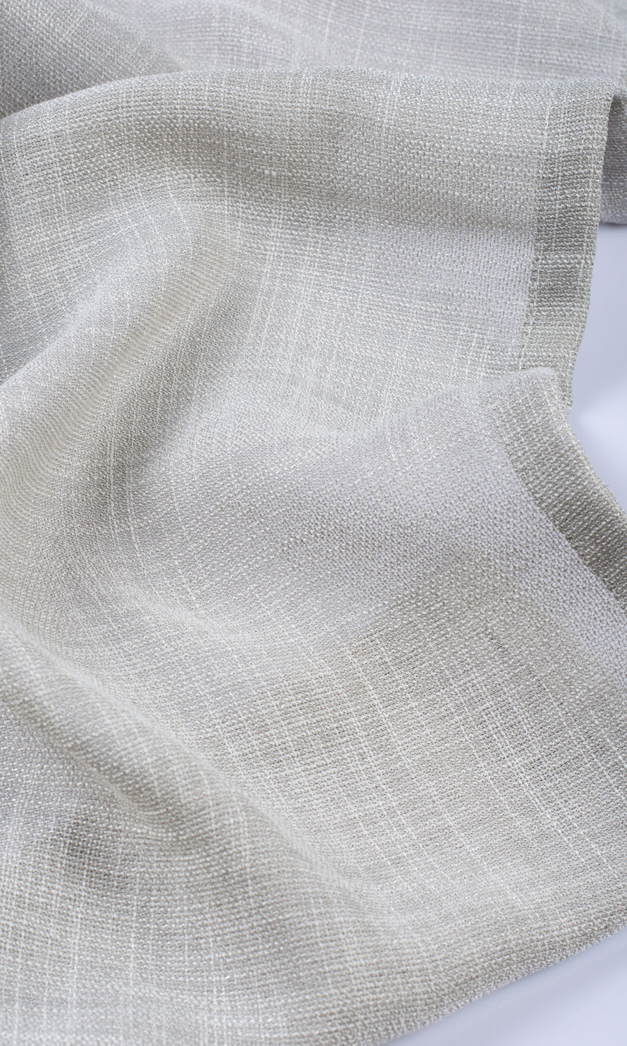 Textured Sheer Fabric By the Metre for Roman Blinds & Shades (Smoke Gray)