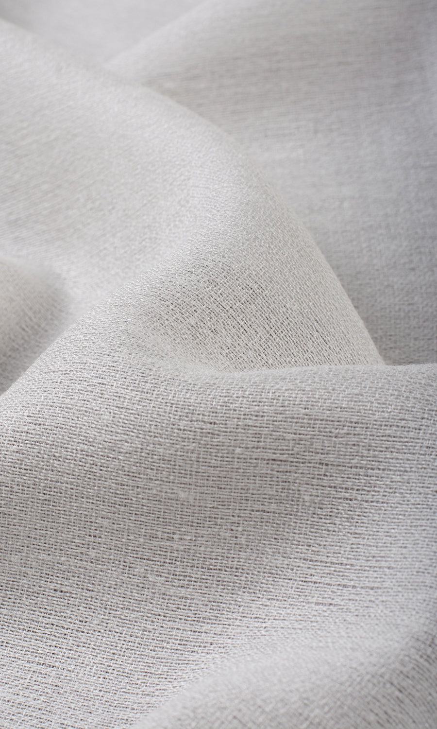 Plain Semi-Sheer Window Treatments Fabric Sample (White)