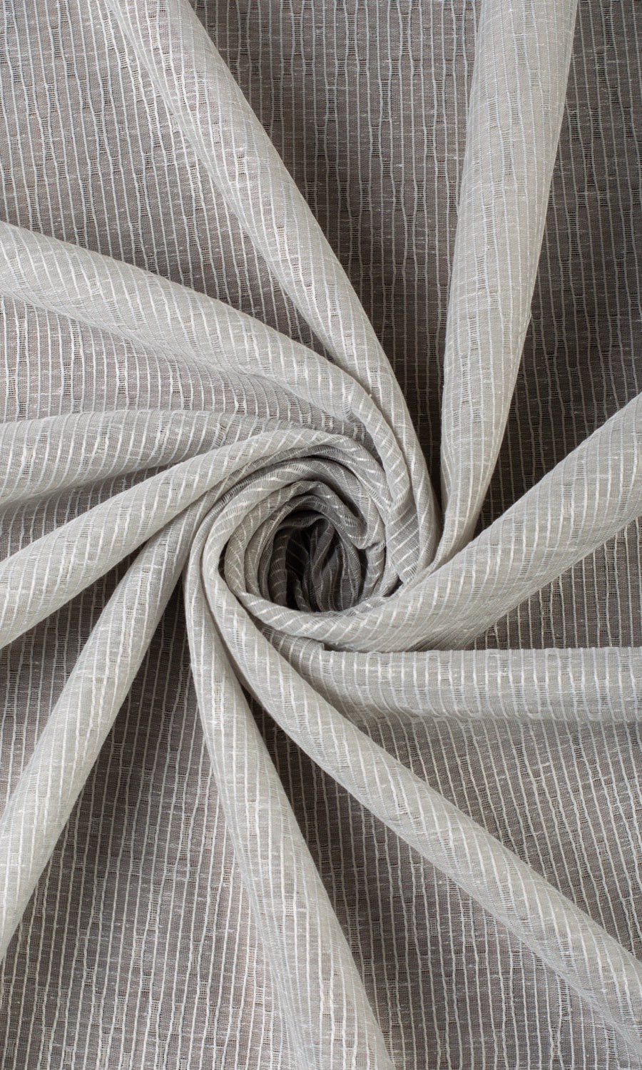 Textured Sheer Window Treatments Fabric By the Metre (Warm Gray)