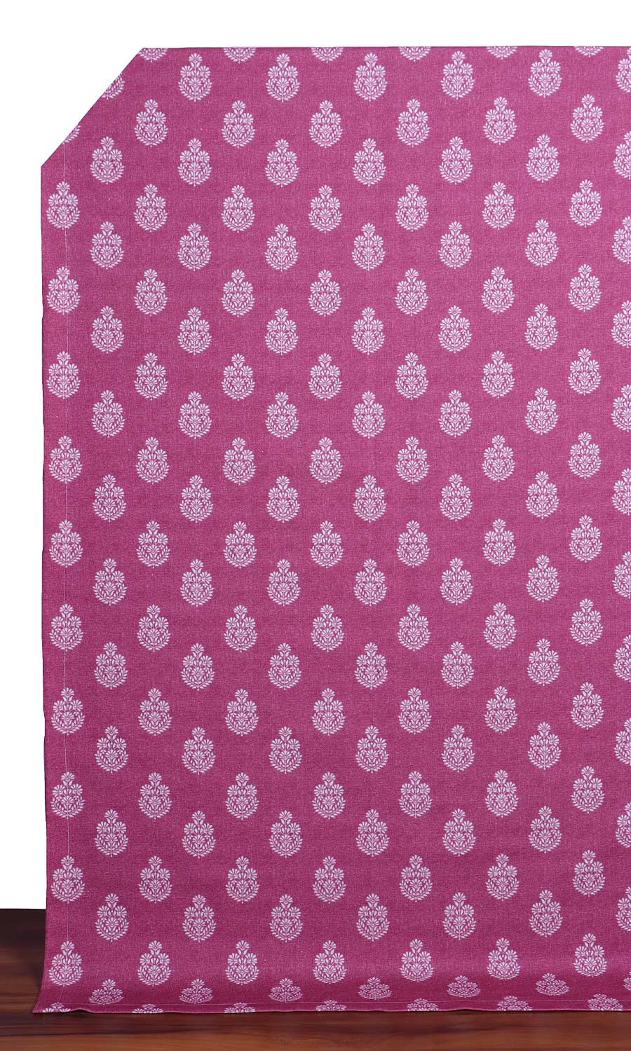 Floral Cotton Roman Blinds (Magenta Pink) for Living, Bedroom, Kitchen, Bathroom