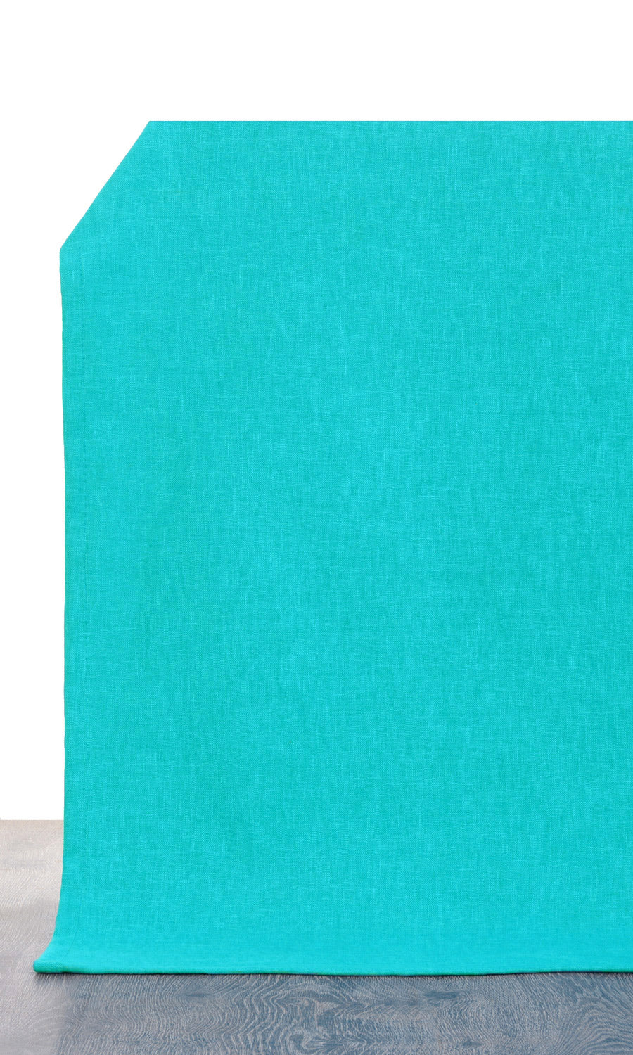 Linen-Blend Roman Blinds & Window Shades (Turquoise Blue)
