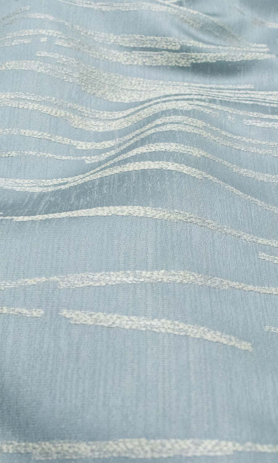 Abstract Patterned Flat, Plain, Fake, Faux, European Relaxed Roman Blinds (Light Blue)