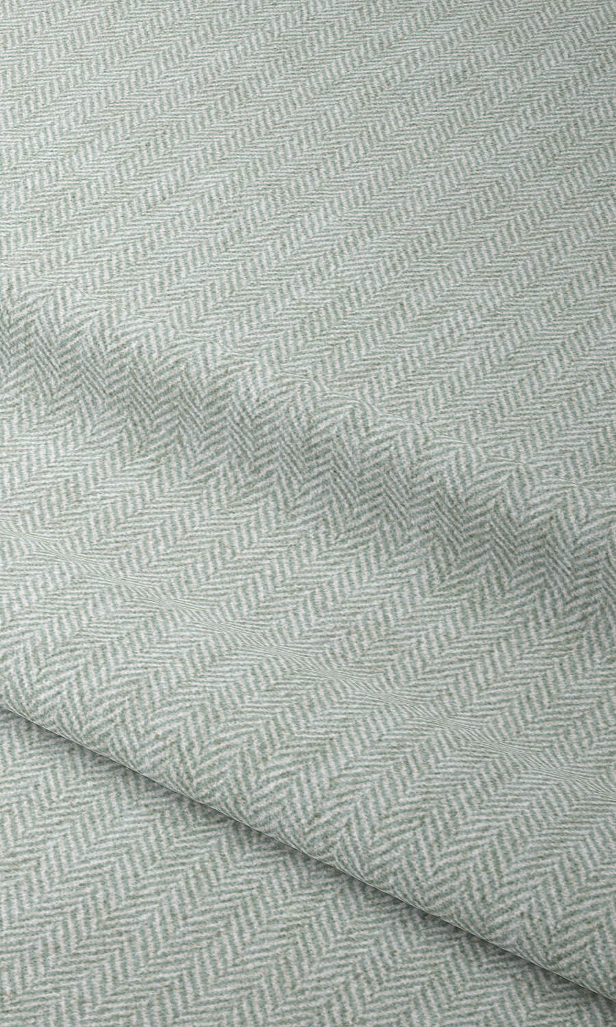 Herringbone Textured Home Textile Fabric Material Sample (Pastel Blue)