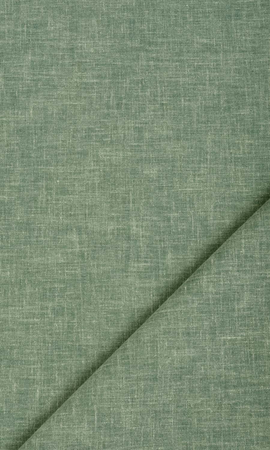Poly-Cotton Blend Flat, Plain, Fake, Faux, European Relaxed Roman Blinds (Jade)
