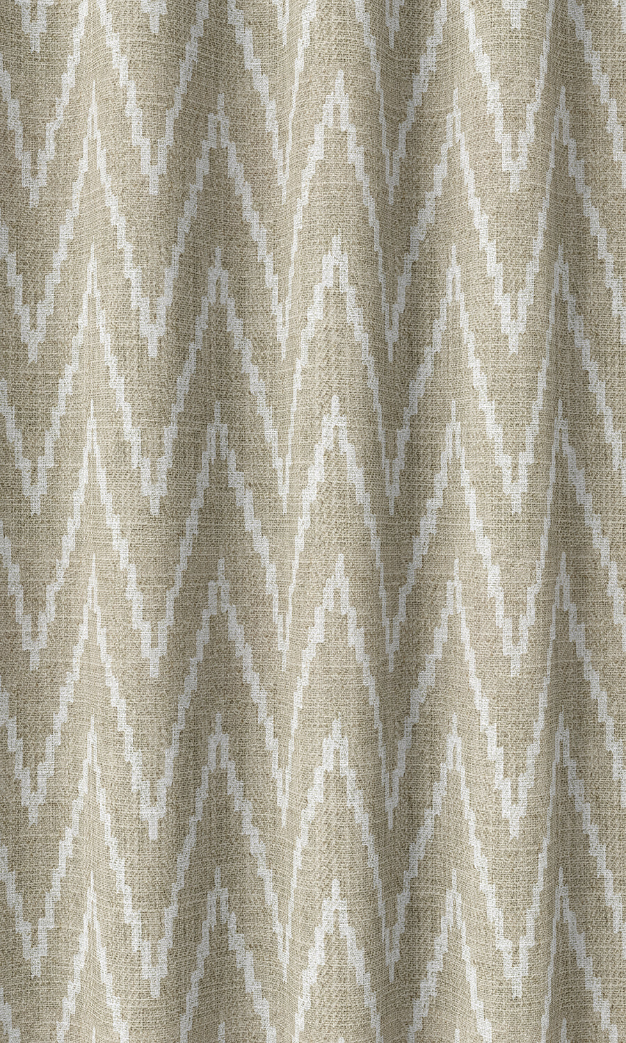 Houndstooth Print Home Décor Fabric Sample (Beige/ White)