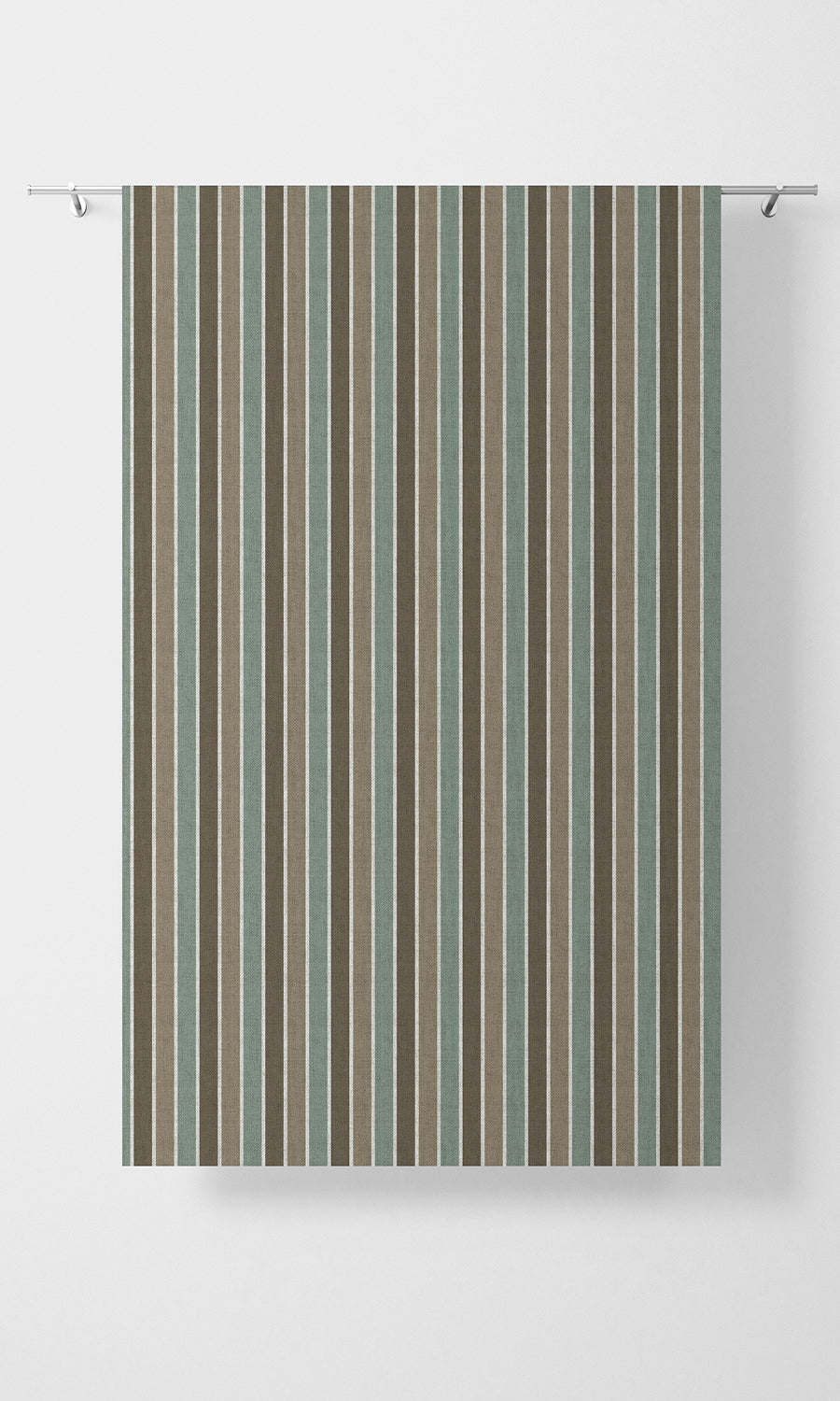 Geometric Print Home Textile Fabric Material Sample (Blue/ Brown/ White)