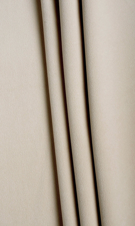 Velvet Home Décor Fabric Sample (Pale Beige)