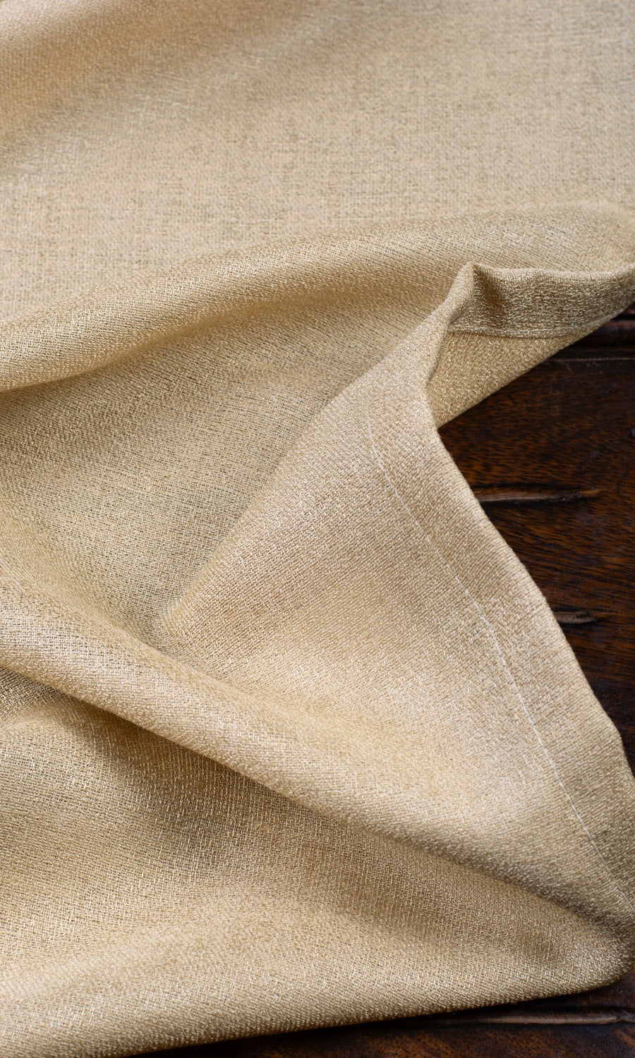 Plain Sheer Fabric By the Metre for Roman Blinds & Shades (Hazelnut Beige)