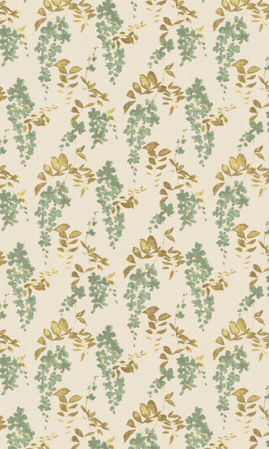 Dimout Floral Flat, Plain, Fake, Faux, European Relaxed Roman Blinds (Green/ Grey)