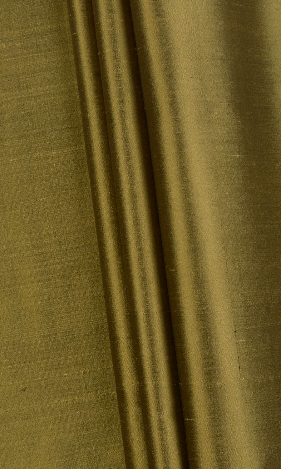 Shantung Silk Fabric By the Metre for Roman Blinds & Shades (Olive Green)