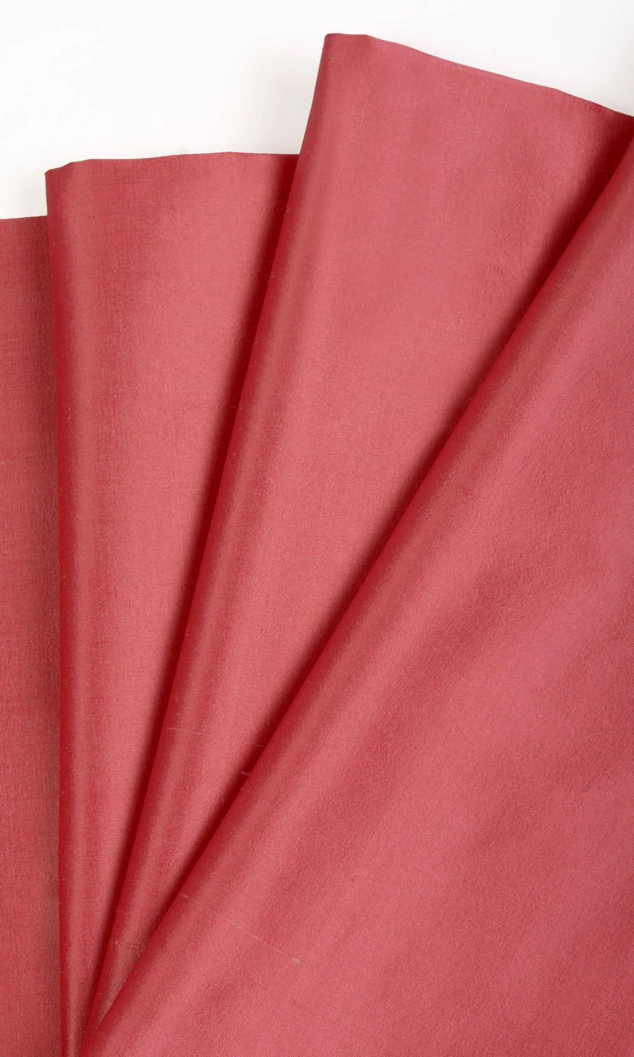 Shantung Silk Flat, Plain, Fake, Faux, European Relaxed Roman Blinds (Pink Punch)