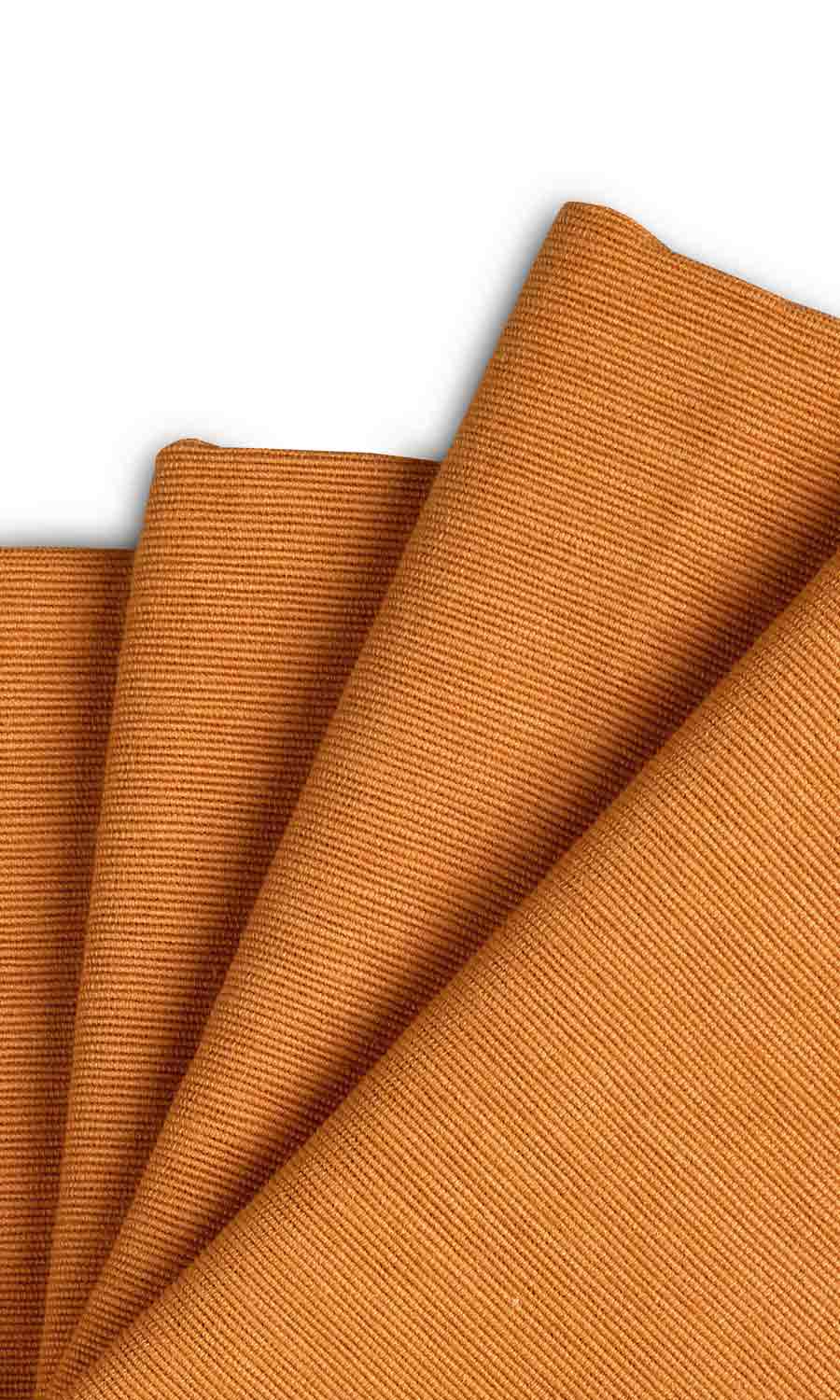 Cotton Flat, Plain, Fake, Faux, European Relaxed Roman Blinds (Ochre Orange)