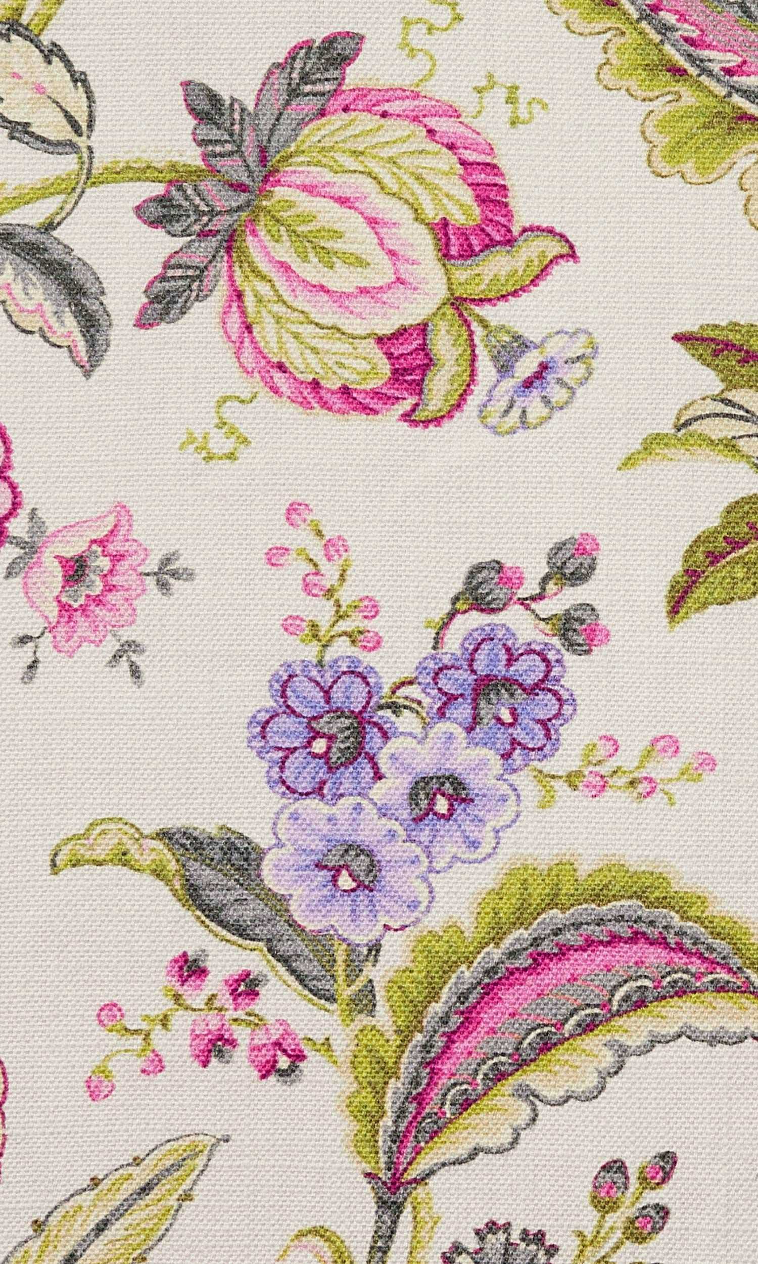 Floral Print Home Textile Fabric Material By the Metre (Pink/ Purple/ Green)