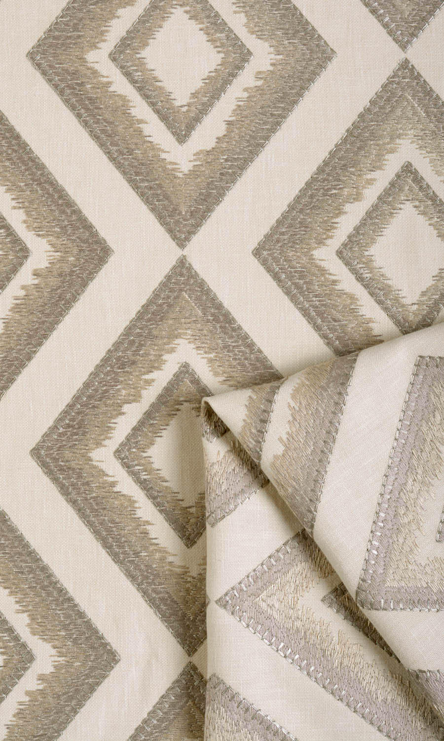 Diamond Patterned Roman Blinds & Window Shades (Beige/ Brown)